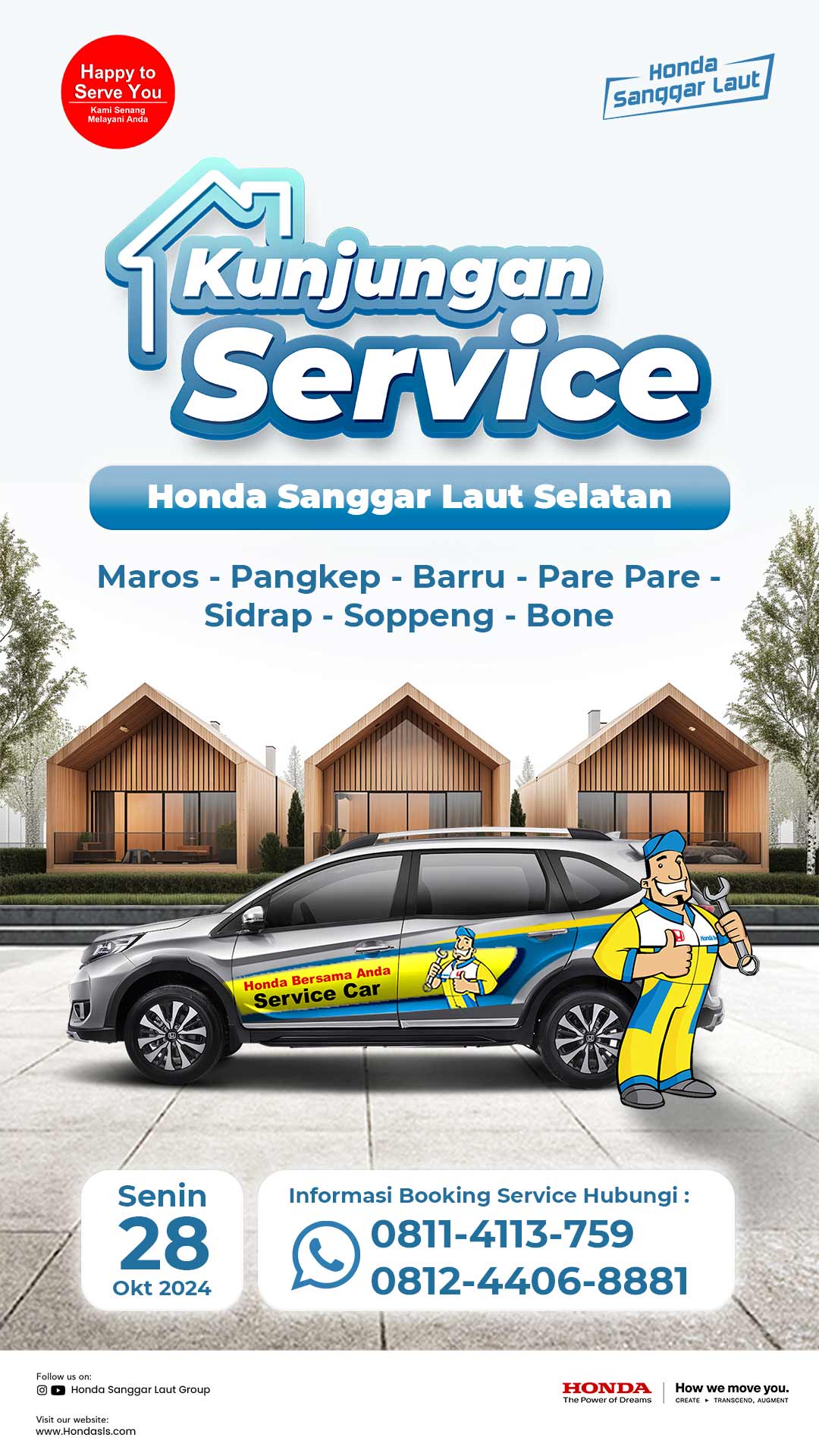 Kunjungan Service Honda Sanggar Laut Selatan